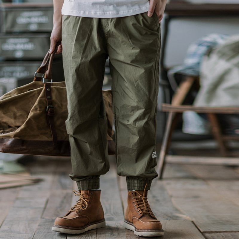 Vintage Lightweight Patch Pocket Cargo Casual Pant