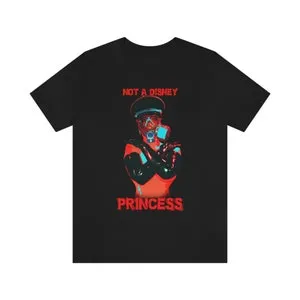 pornhint Pornhint Not A Disney Princess Gas Mask Kinky Fetish Mistress Unisex Jersey Short Sleeve Tee