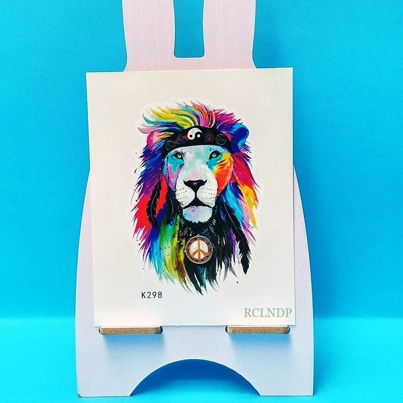 Waterproof Temporary Tattoo cute squirrel fox dog rabbit owl Cat animal fake tatto stickers flash tatoo for kids girl women lady