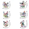 6Pcs Diamond Painting Butterfly Fridge Magnet for DIY Art Crafts