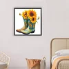 Diamond Painting-DIY Full Round Drill Flower Boots