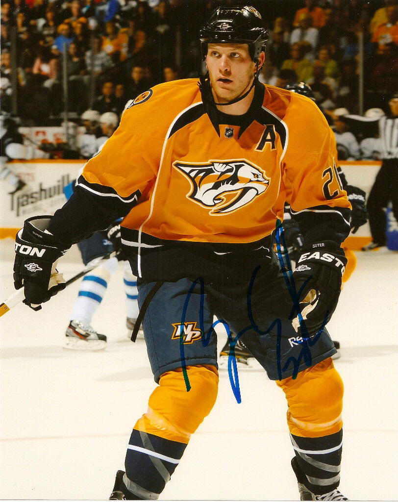 Nashville Predators Ryan Suter Autographed 8x10 Photo Poster painting COA