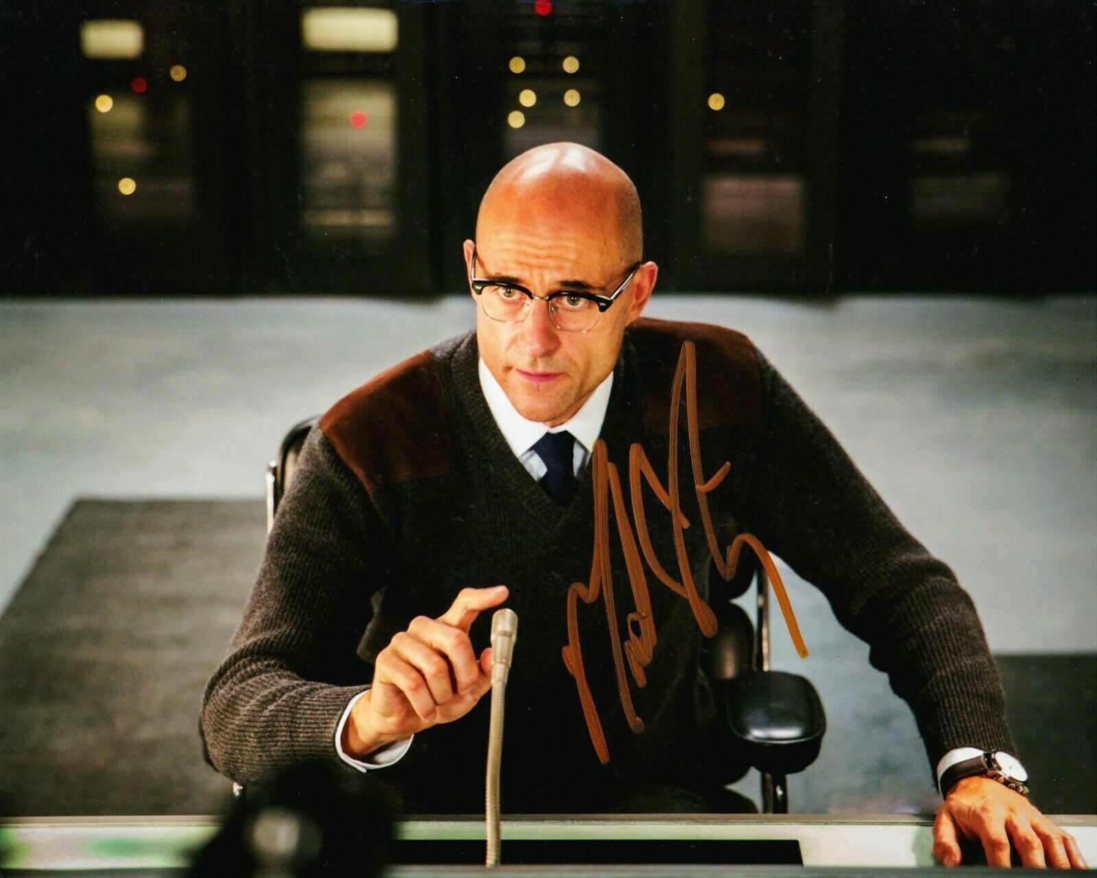 Mark Strong Signed 10X8 Photo Poster painting MERLIN AFTAL COA (5416)