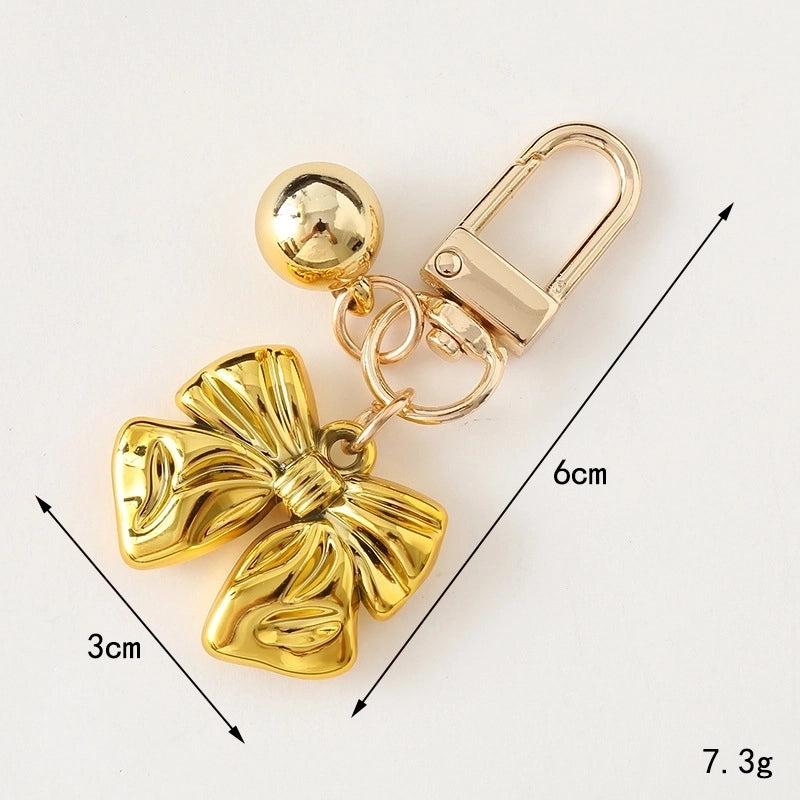 Cute Sweet Bow Knot Arylic Bag Pendant Keychain