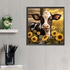 Diamond Painting-DIY Full Round Drill Cow