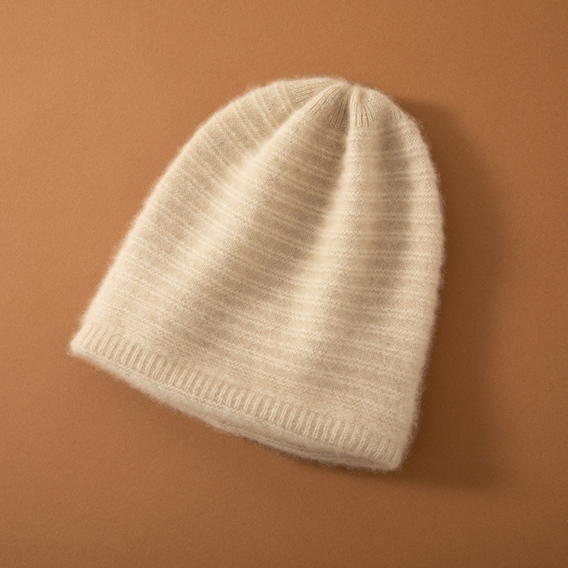 100% Cashmere Slouchy Beanie Thread Style REAL SILK LIFE