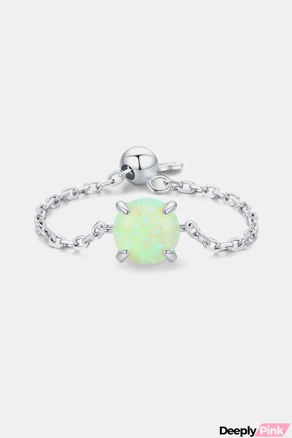 925 Sterling Silver Opal Ring