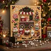 (20x20cm)Candy Cart DIY Pearl Painting Art With Inner Wooden Framed Kit