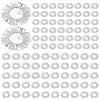 Reusable Aluminum Foil Food Covers Elastic Bowl Covers Fits Various Dish Shapes Food Warmers for Home Dining Parties Outdoor Picnics