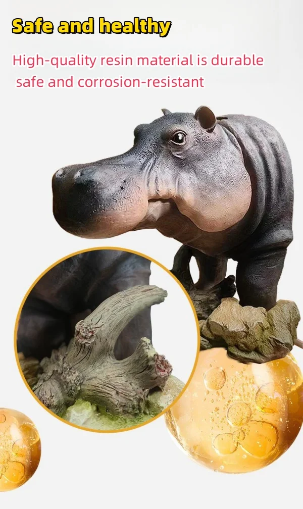 Pneumatic Hippopotamus Fish Tank Landscaping Decoration Fish Tank Ornaments