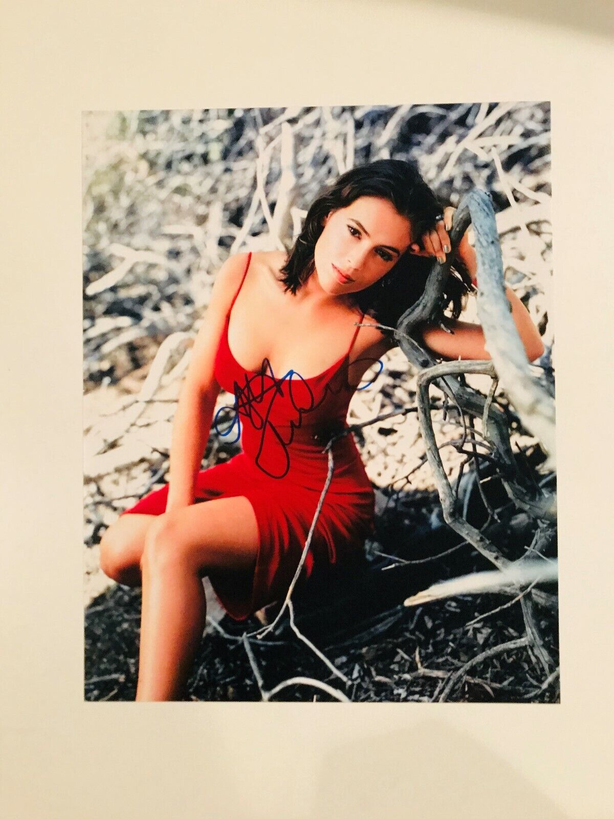 Alyssa Milano Charmed glamour shot autographed Photo Poster painting signed 11X14 #4