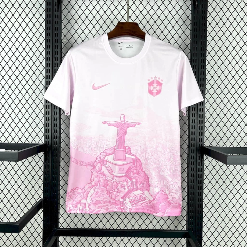 2025 Brazil Special Edition Pink Thai Quality Soccer Jersey