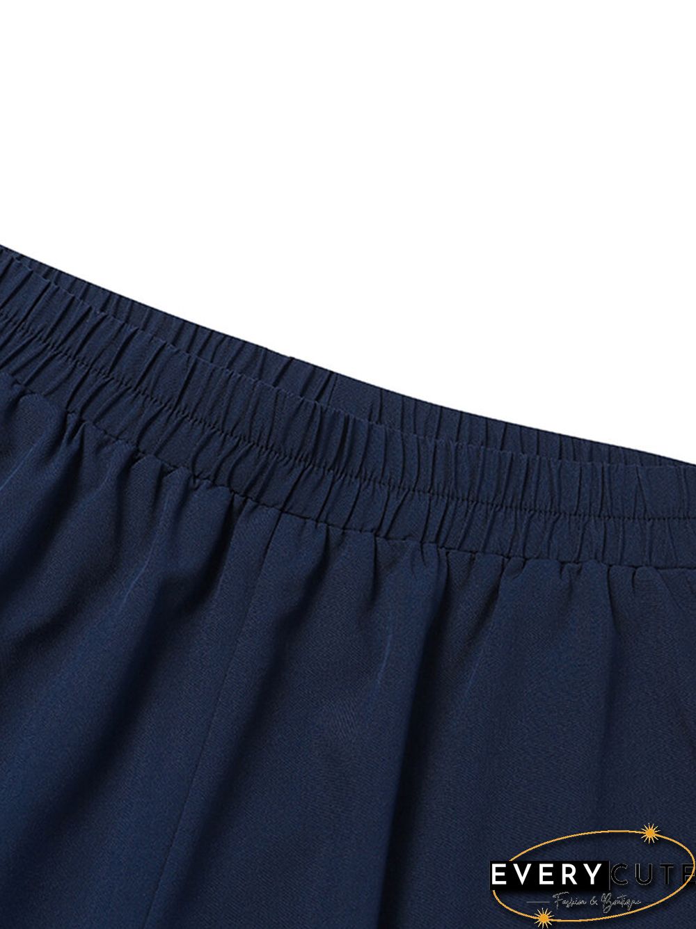 Pocket Details Square Collar Buttons Up Sleeveless Suit