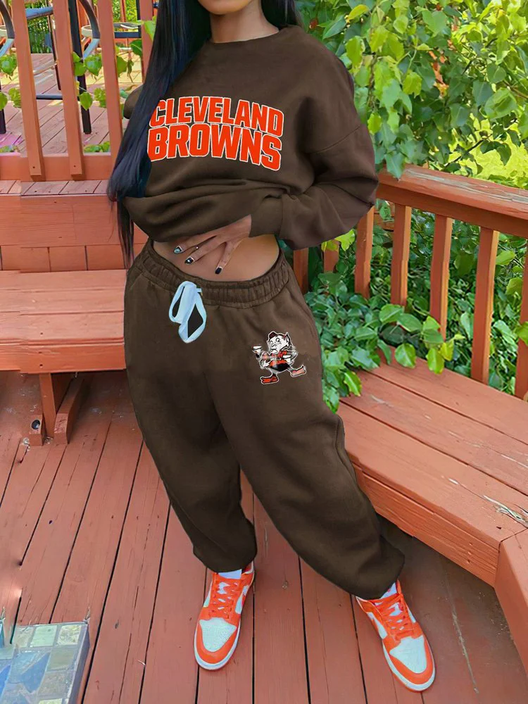 Cleveland Browns Sportswear Crewneck Sweatshirt Suit