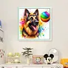German Shepherd Playing Ball-11CT Stamped Cross Stitch 40*40cm/15.75*15.75in