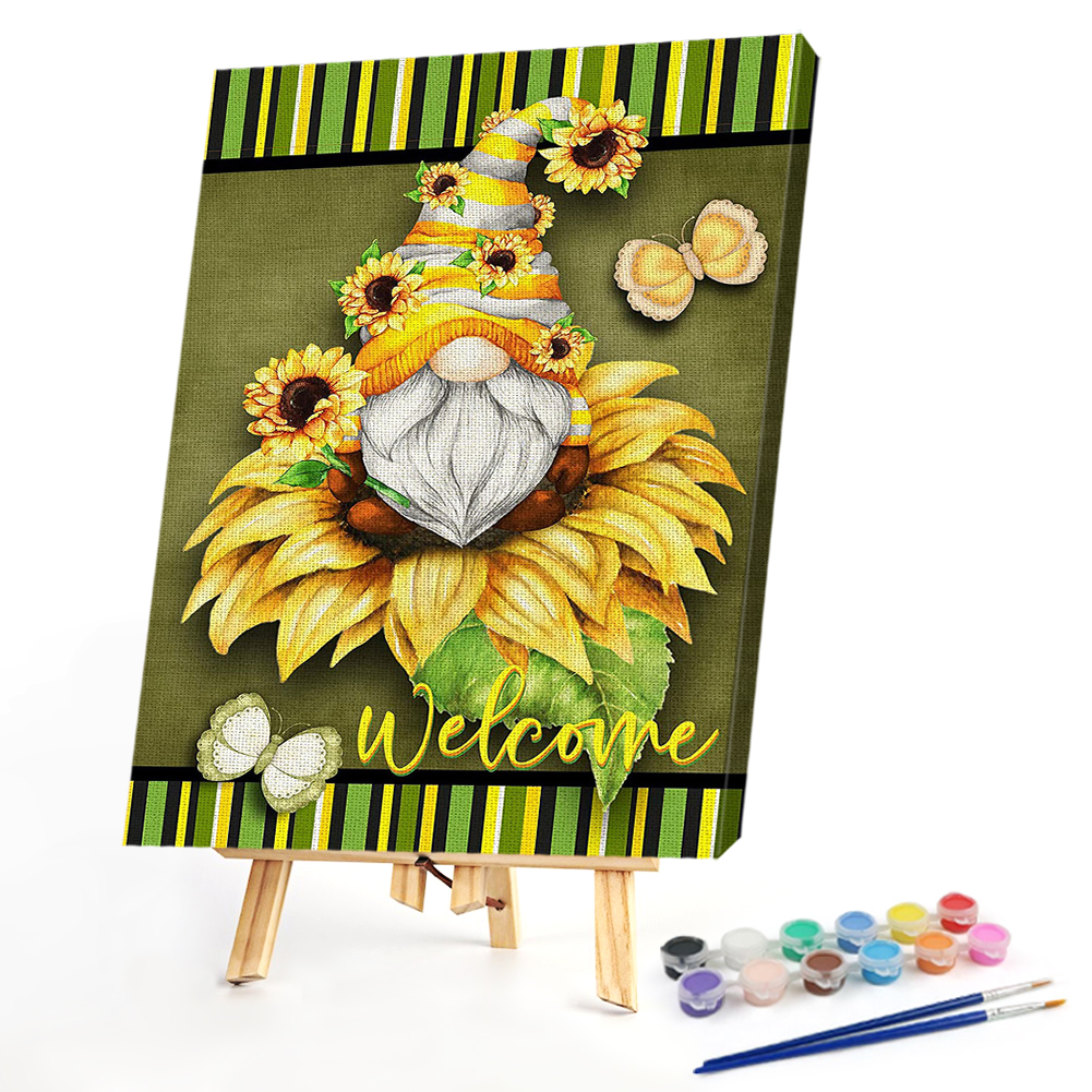 

40*50CM - Paint By Numbers - Summer Gnome, 501 Original