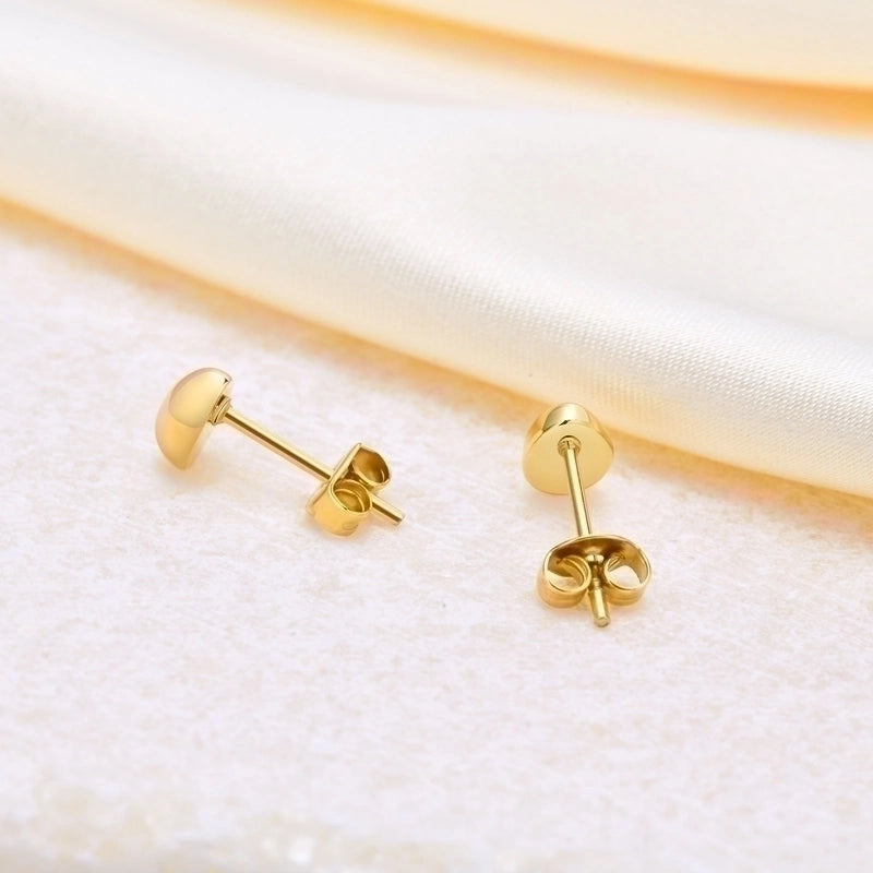 1 Pair Minimalist Water Droplets Plating 304 Stainless Steel Gold Plated Ear Studs