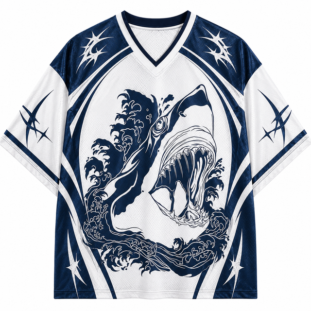 Techwear Shark Wave Short Sleeve Jersey