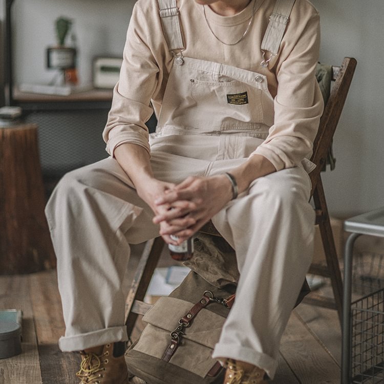 Loose Washed American Vintage Cargo Overalls