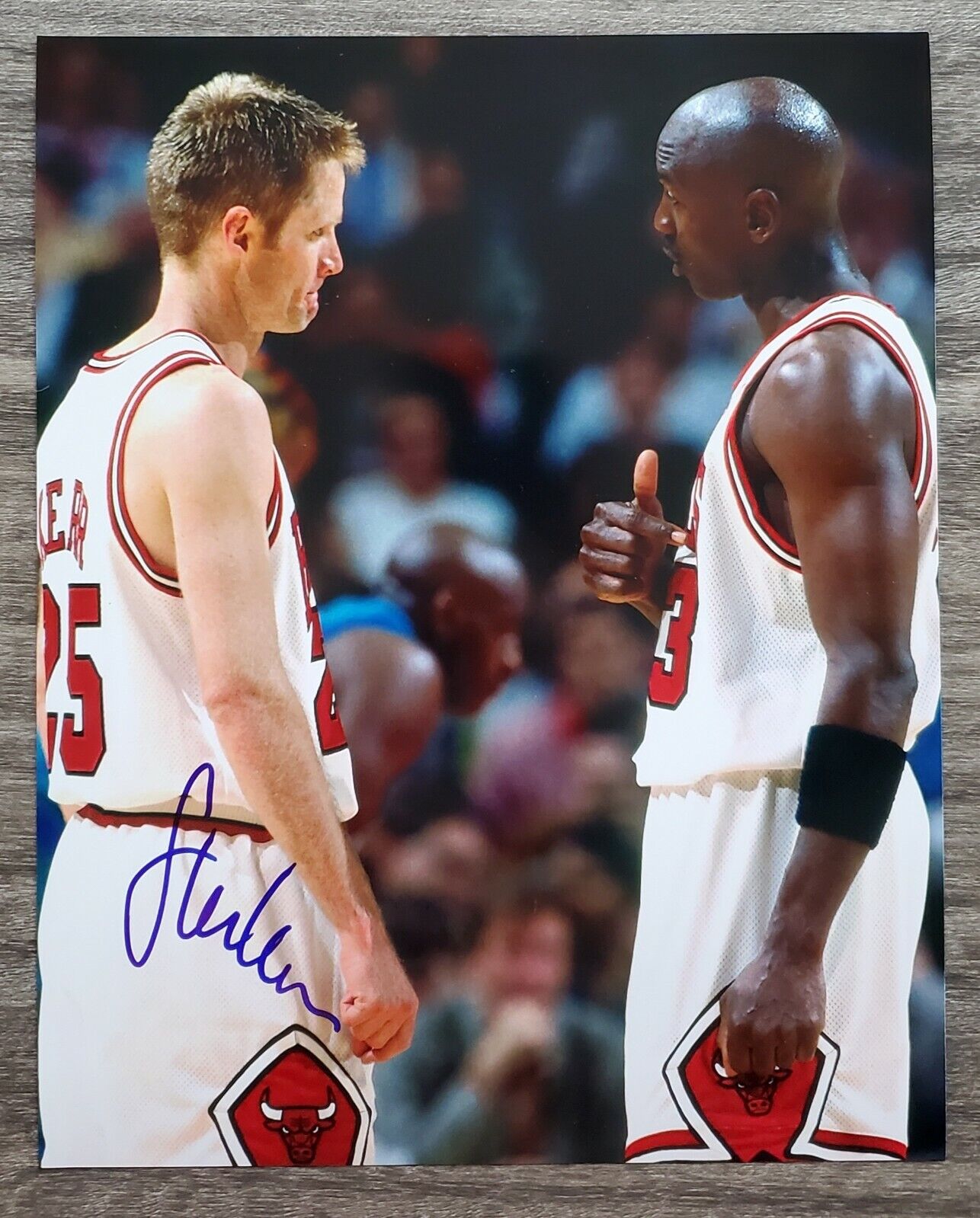 Steve Kerr Signed 8x10 Photo Poster painting NBA Chicago Bulls Golden State Warriors Coach RAD