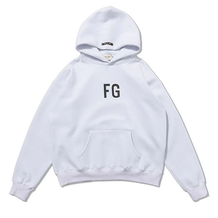 Fog Essentials Hoodie FG Hooded Reflective Loose Essentials Brushed Hoody Men