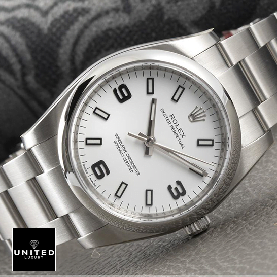 Rolex Oyster Perpetual White Dial Replica stainless steel