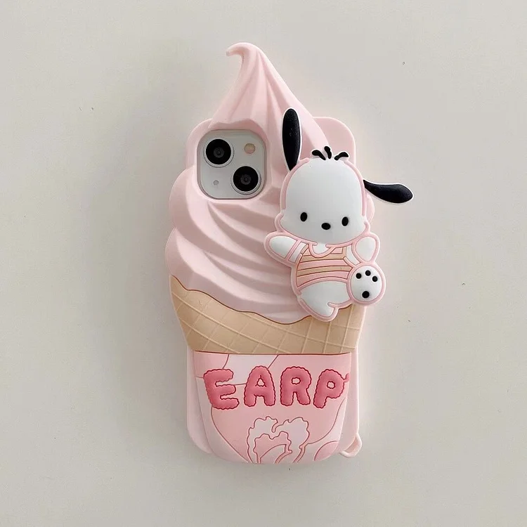 Cute ice cream Pacha phone case