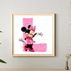 Diamond Painting -DIY Round Drill Minnie Letter L