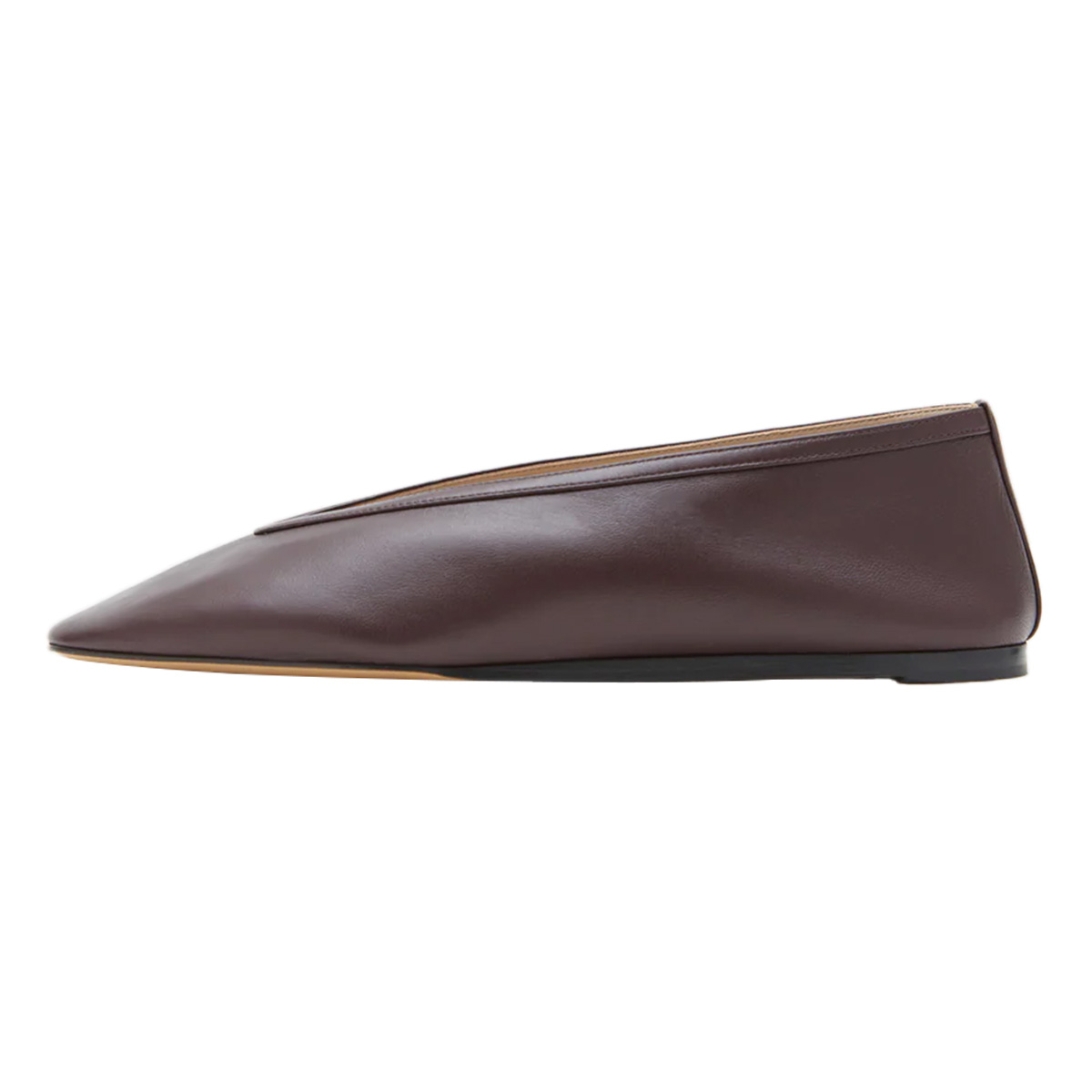 Brown Vegan Leather Slip-On Flat Shoes for Women with Round Toe Nicepairs