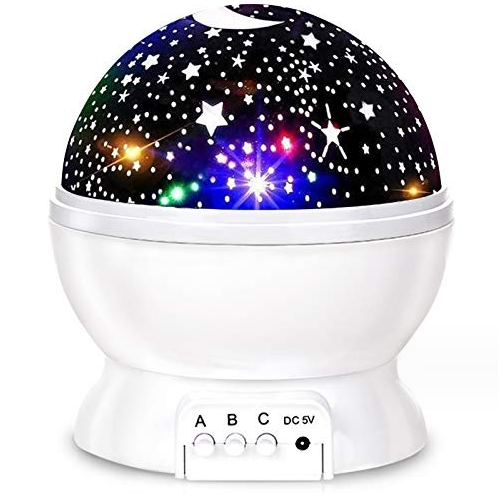 Fantasy starry night light colorful night light LED romantic starry sky projector warm light desk lamp super bright