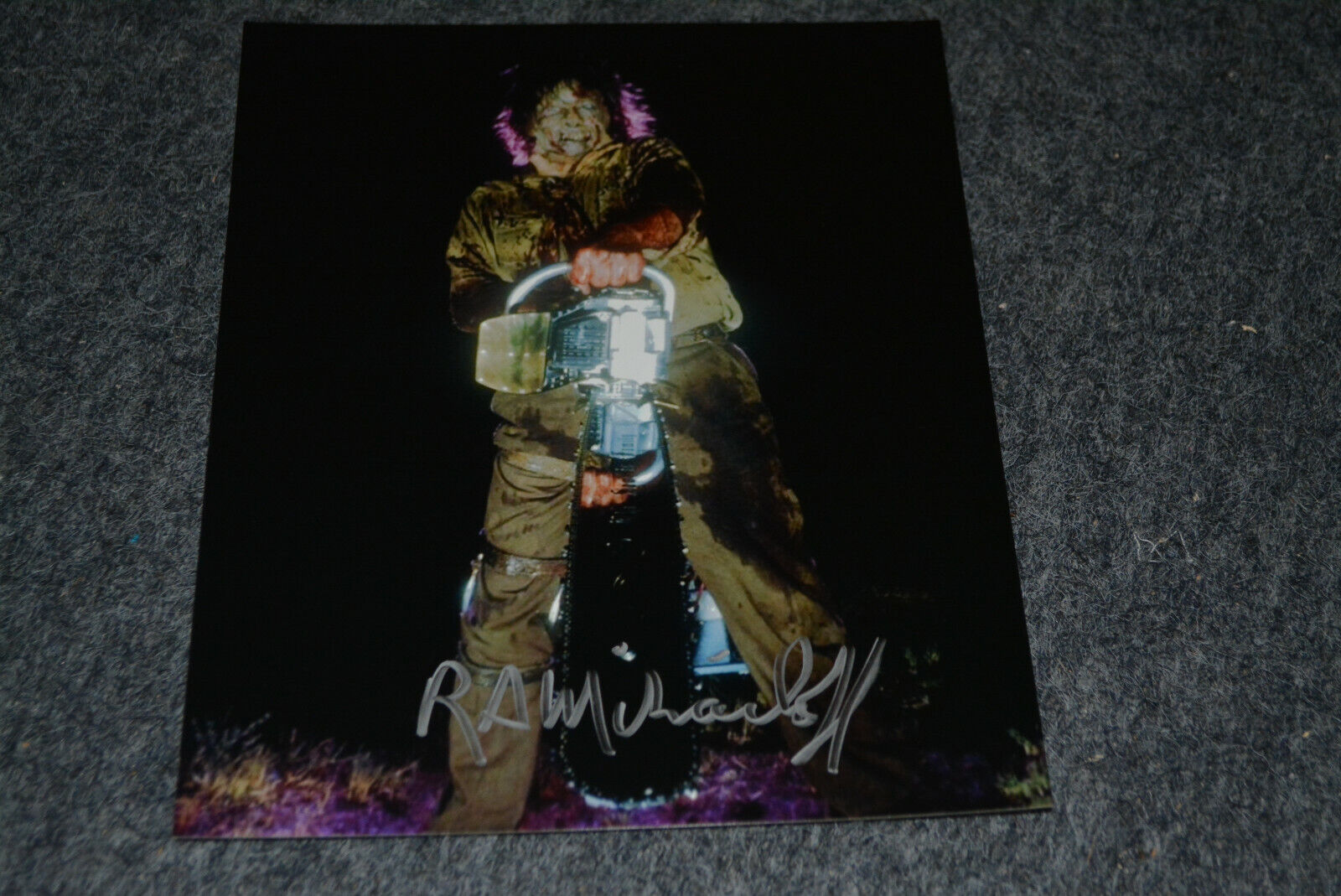 R.A. MIHAILOFF signed autograph In Person 8x10 LEATHERFACE TEXAS CHAINSAW