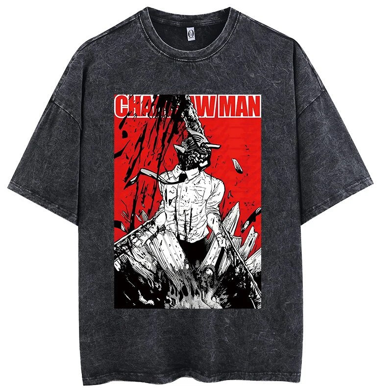 Chainsaw Man Carnage Mode Vintage T-Shirt