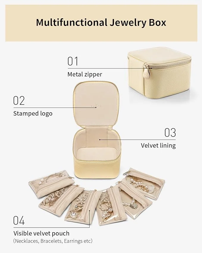 🔥LAST DAY 49% OFF🔥Leather Jewelry Boxes for Travel - Buy 2 Free Shipping