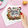 12Pcs Winter Weihnachten - 5d DIY Handwerk Grußkarte