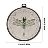Dragonfly Bead Embroidery Kit &ndash; 15x15cm DIY Cross Stitch Set tapestrymarket
