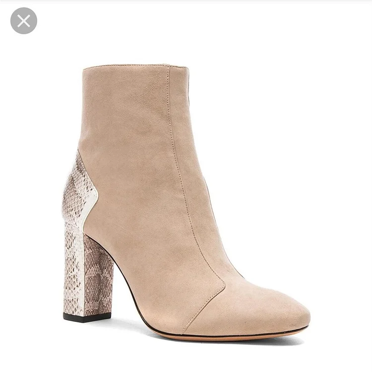 Natural Ankle Boots Vdcoo
