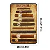 Tailles de cigare - Panneaux en &eacute;tain m&eacute;tallique(20*30cm/30*40cm)
