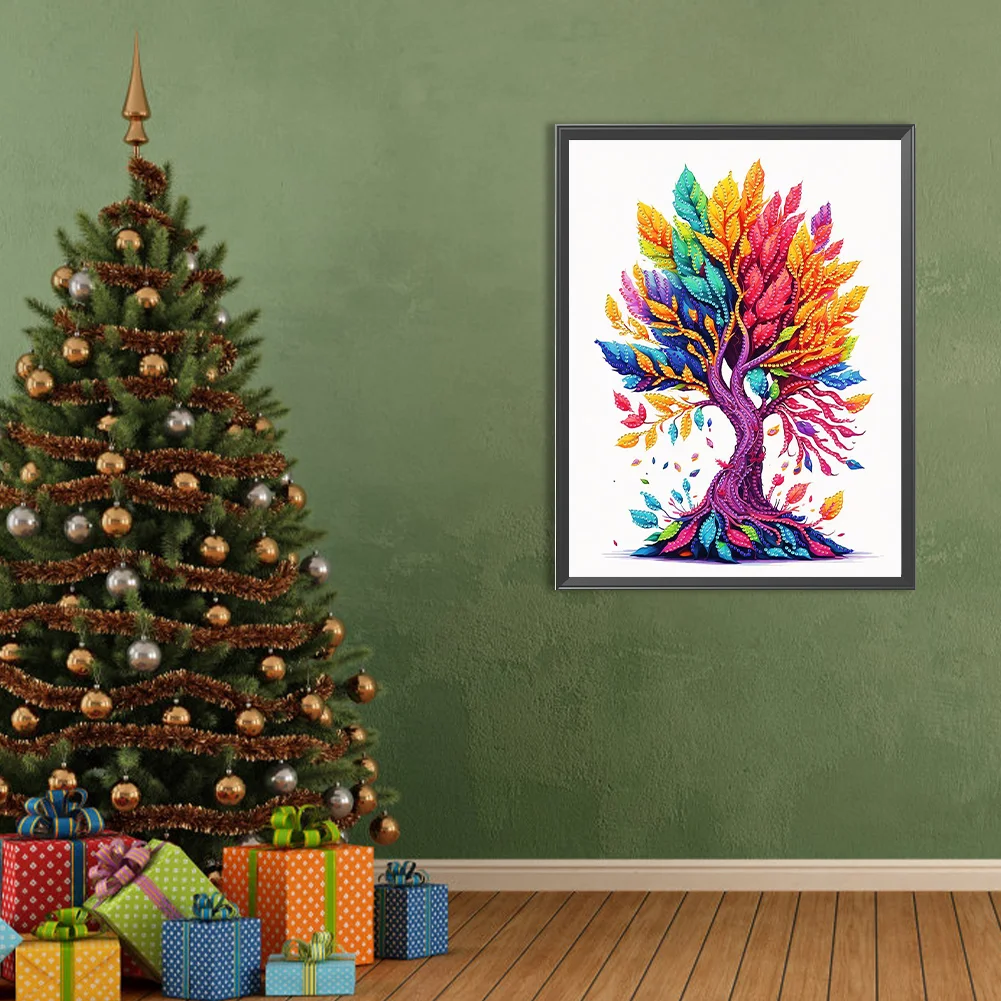 Diamond Painting - Partial Special Shaped Drill - Life Tree(Canvas|30*40cm)