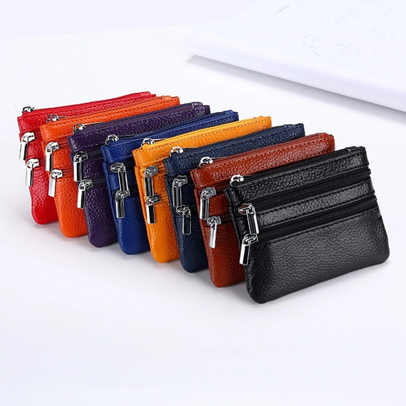 Explosions Genuine Leather Coin Purse Ladies Home Zipper Key Bag Multifunctional Card Bag Coin Coin Coin Bag