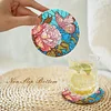 4PCS Diamond Painted Acrylic Butterfly Placemats Insulated Dish Mats with Holder