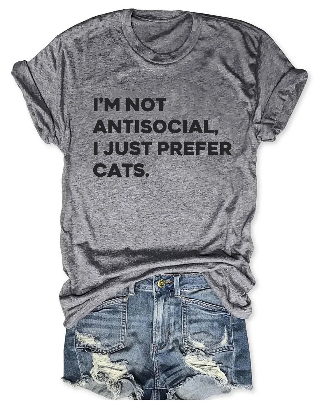 I'm Not Antisocial I Just Prefer Cats T-shirt