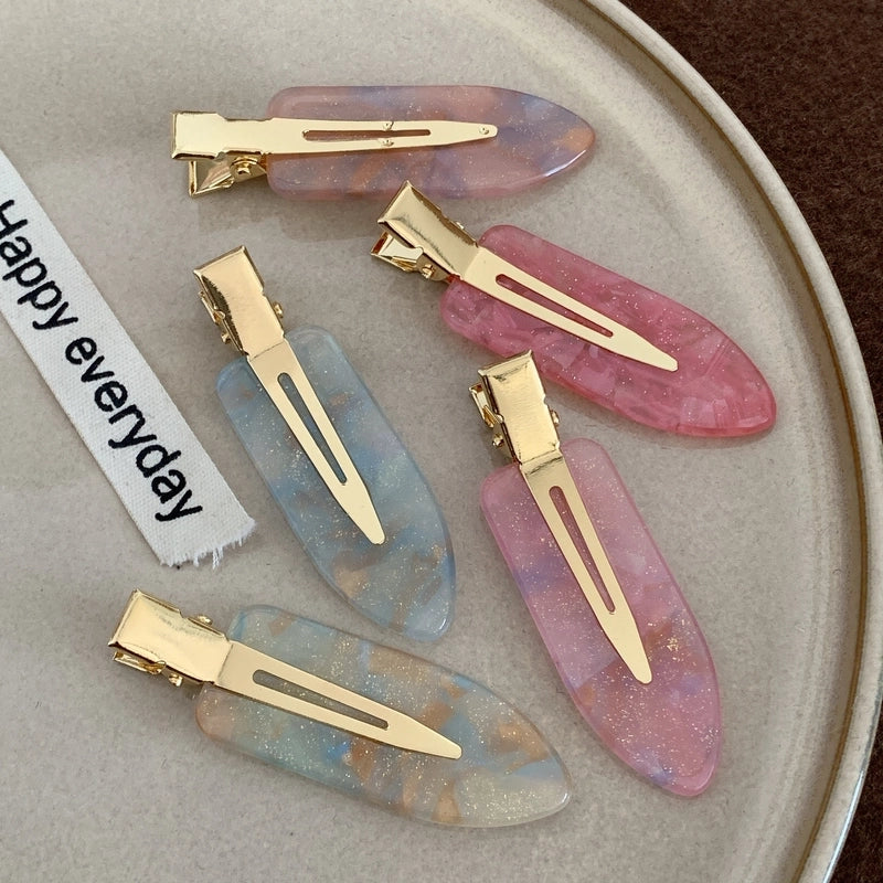 Women’s Elegant Minimalist Solid Color Acetic Acid Sheets Hair Clip