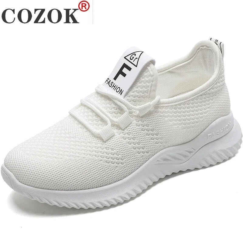 Mesh Sneakers Female Students 2021 Spring Summer New Women's Shoes Korean Fashion Running White Shoe Breathable Mesh Shoes cozok