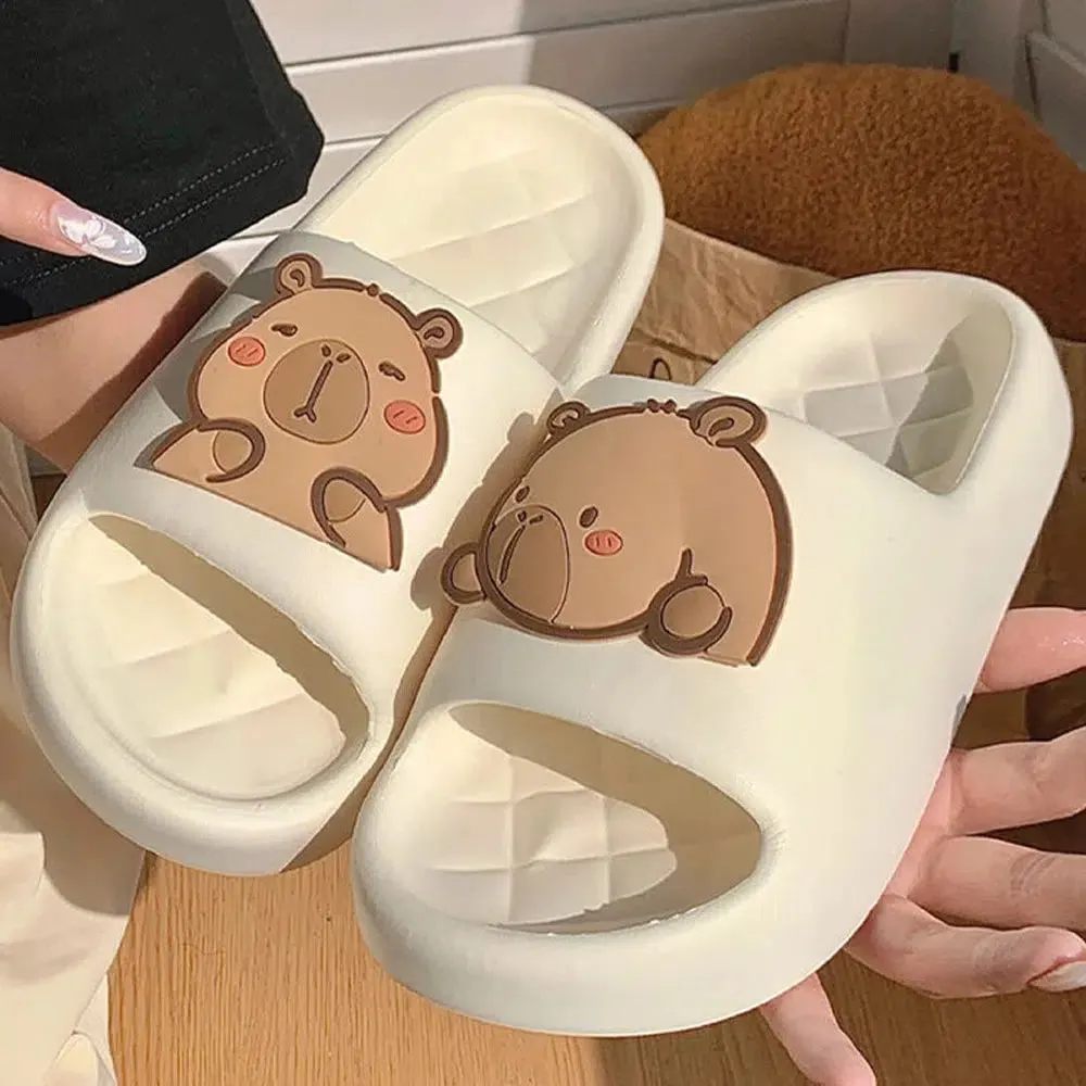 Brownm Rubber Slippers
