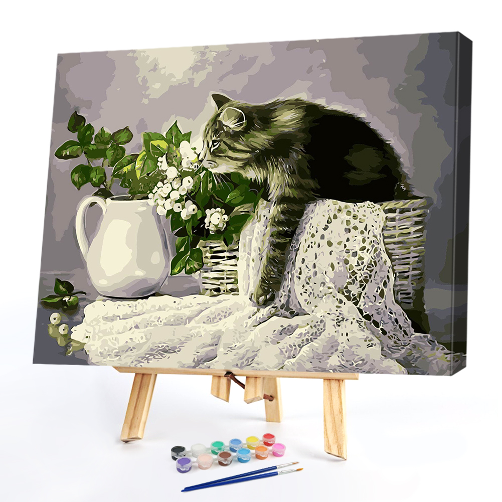 

40*50CM Paint By Numbers-Cat, 501 Original