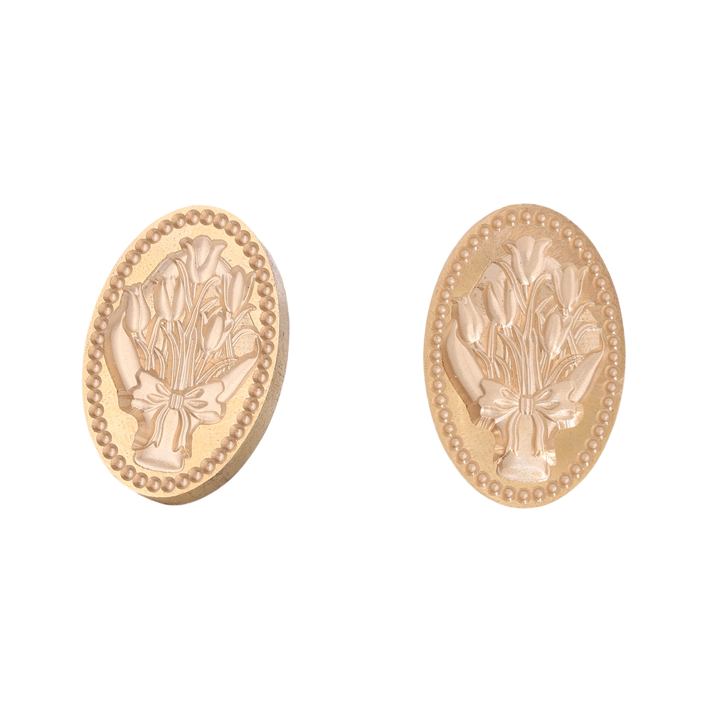 

29.8*20mm Tulip Wax Seal Stamp Copper Head - Wax Seal Stamp, 501 Original