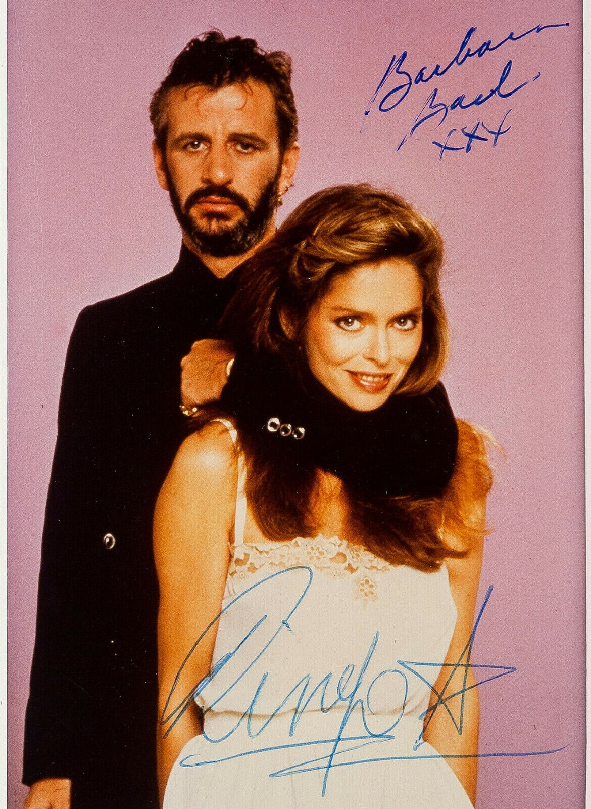 RINGO STARR & BARBARA BACH Signed Photo Poster paintinggraph - Drummer THE BEATLES - preprint