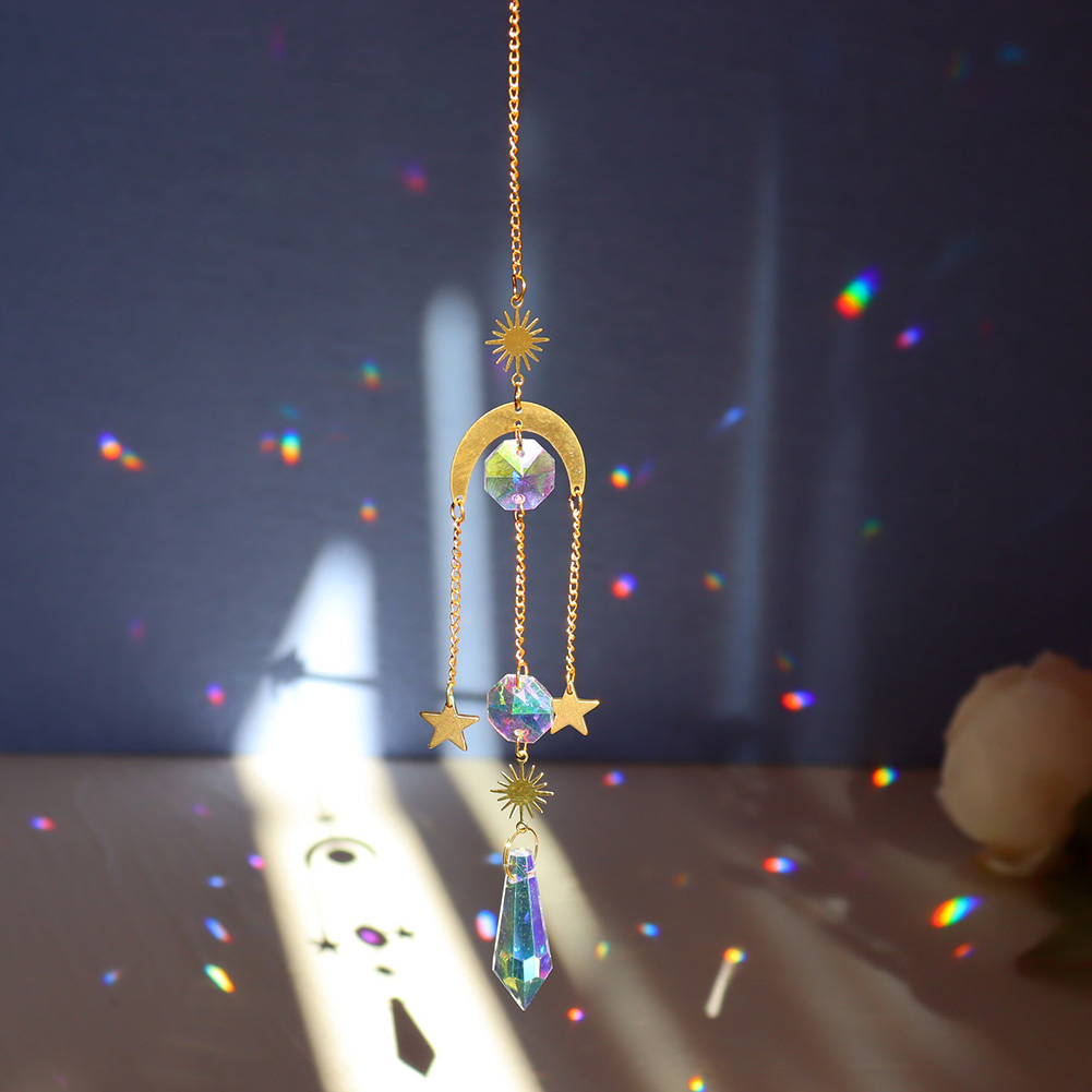 

Sun Moon - Art Crystal Suncatcher, 501 Original