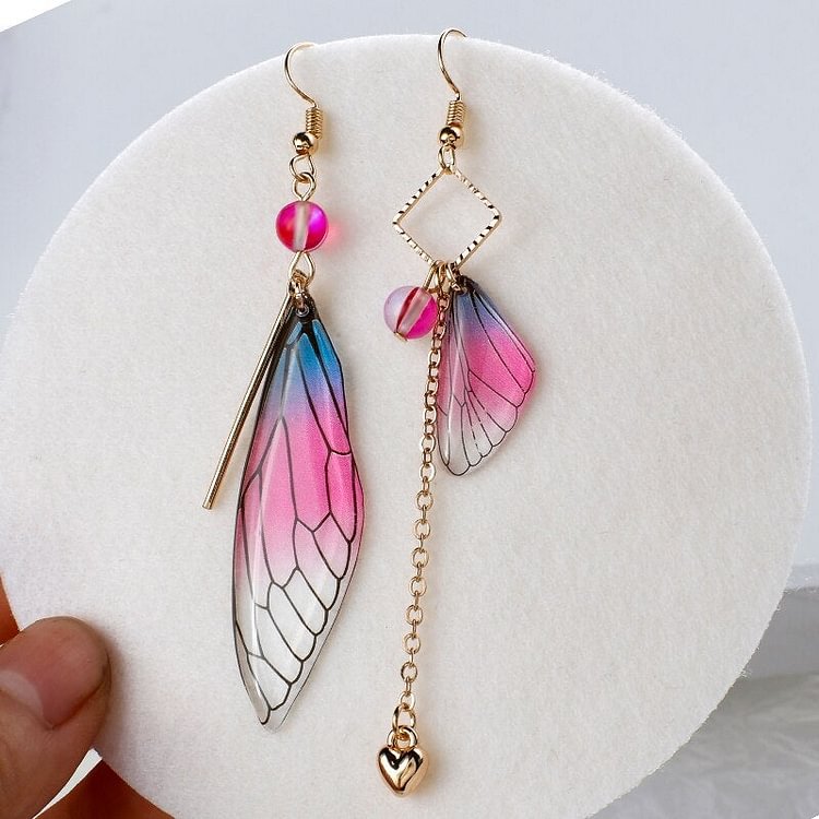 Fairy Wing Tassel Earrings