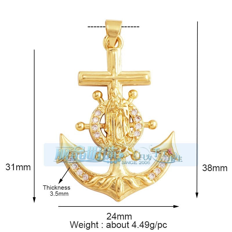 1 Piece 17*24mm 20 * 23mm Copper Human Pendant Jewelry Accessories